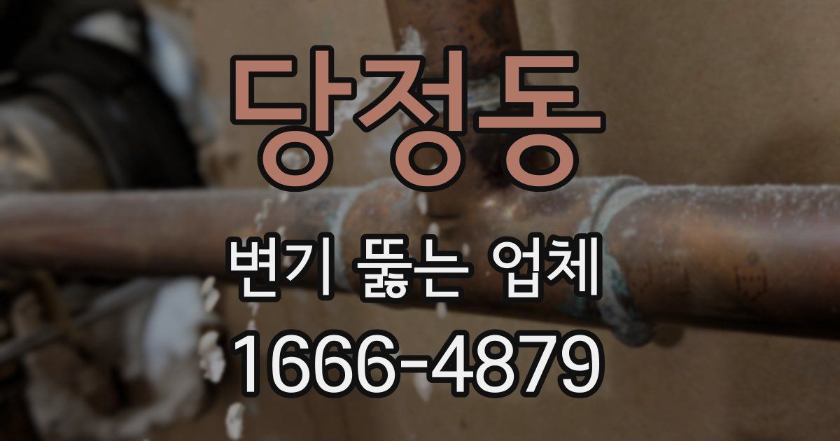 당정동 변기 뚫는 업체