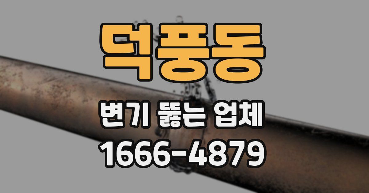 덕풍동 변기 뚫는 업체