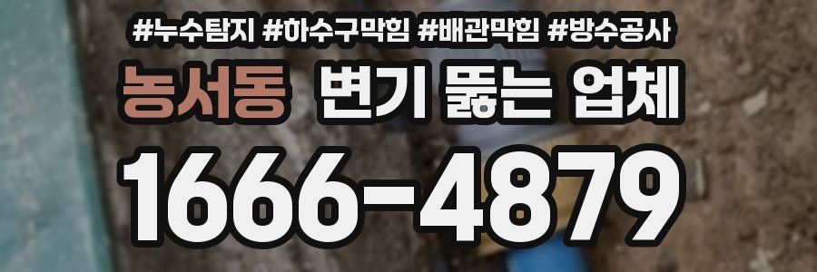 농서동 변기 뚫는 업체