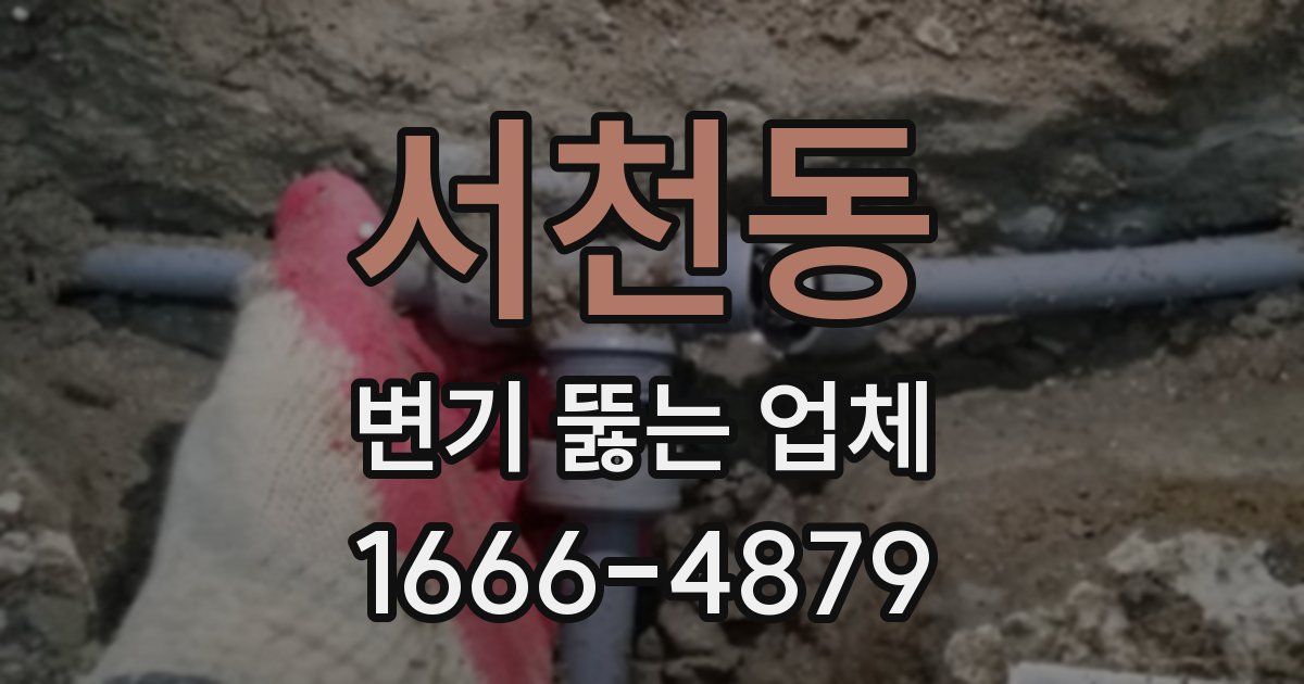 서천동 변기 뚫는 업체