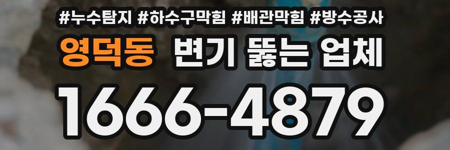 영덕동 변기 뚫는 업체