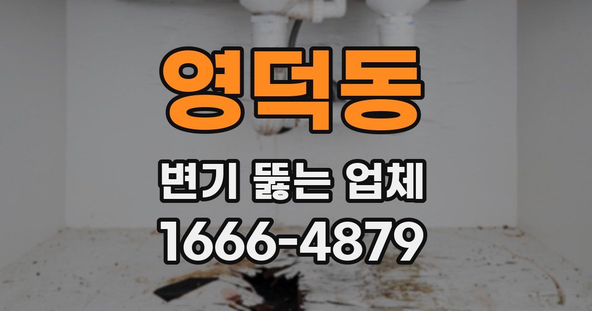 영덕동 변기 뚫는 업체