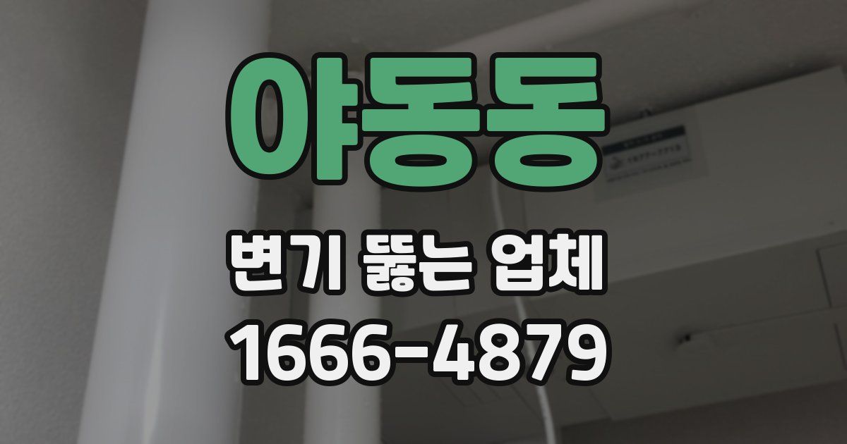 야동동 변기 뚫는 업체