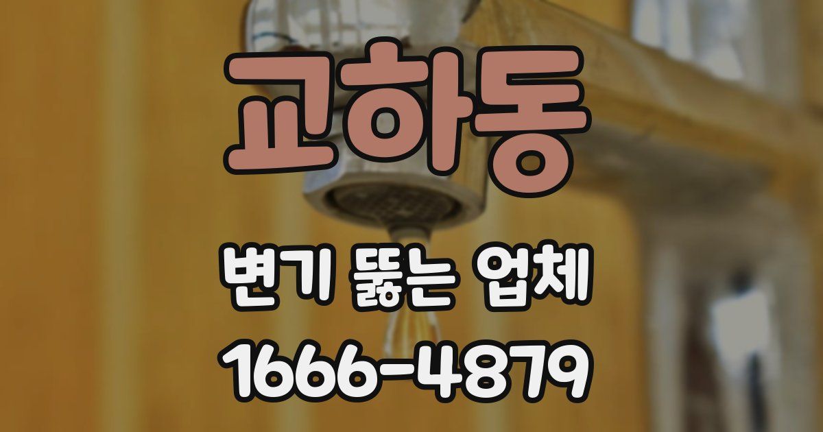 교하동 변기 뚫는 업체