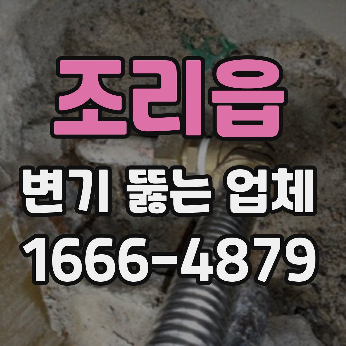 조리읍 변기 뚫는 업체