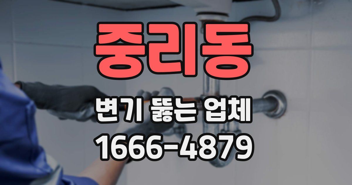 중리동 변기 뚫는 업체
