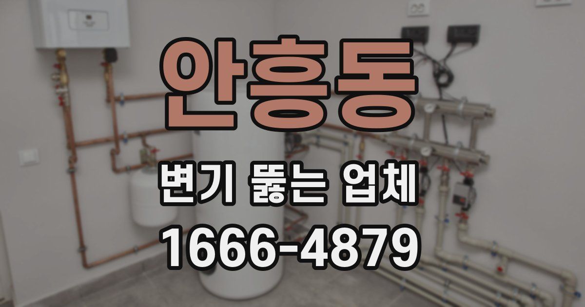 안흥동 변기 뚫는 업체