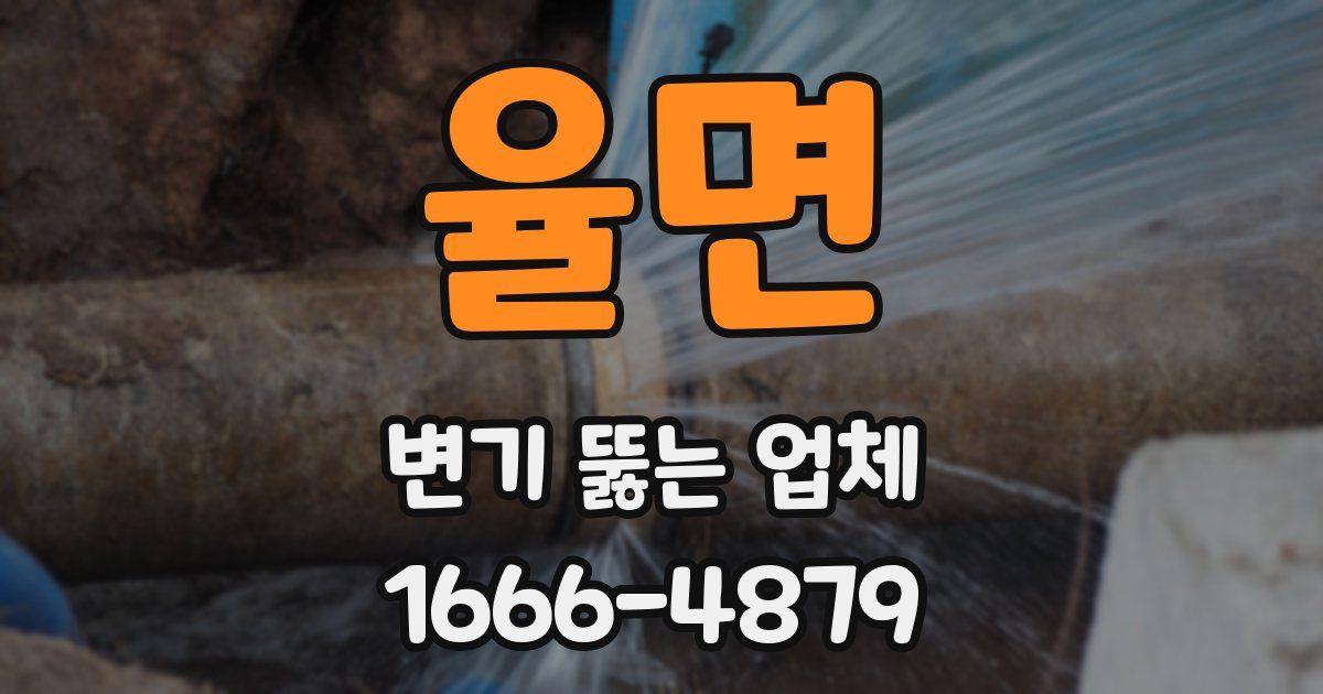 율면 변기 뚫는 업체