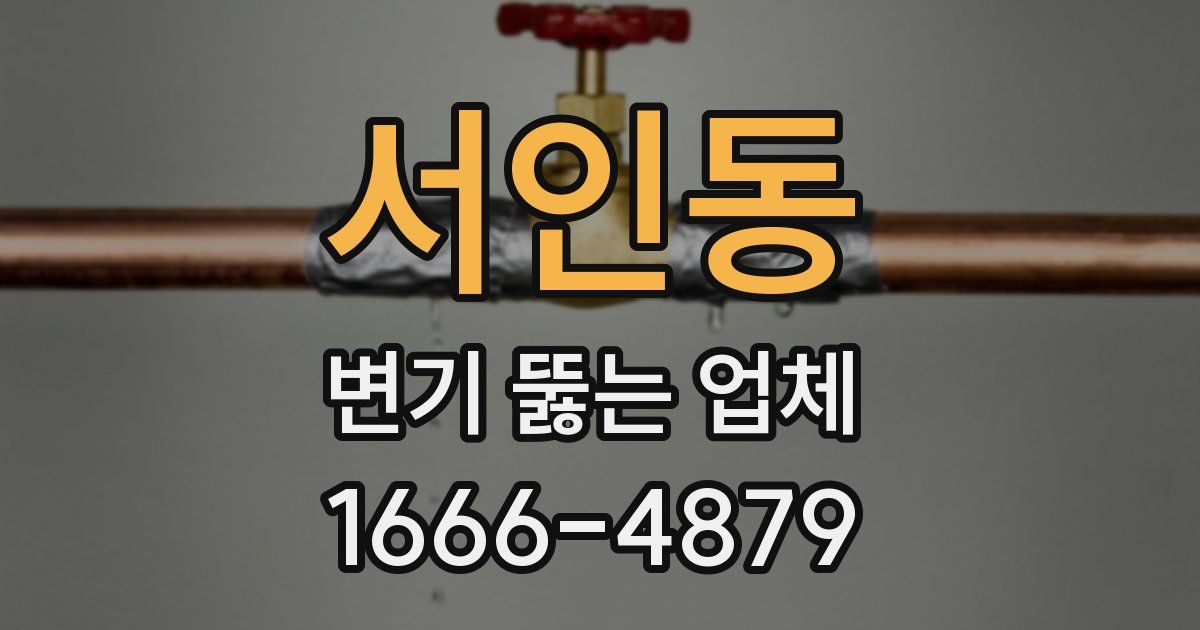 서인동 변기 뚫는 업체