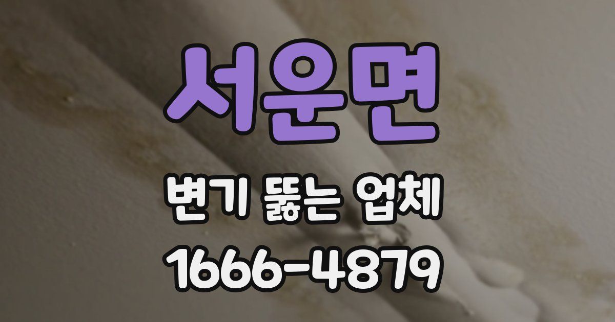 서운면 변기 뚫는 업체