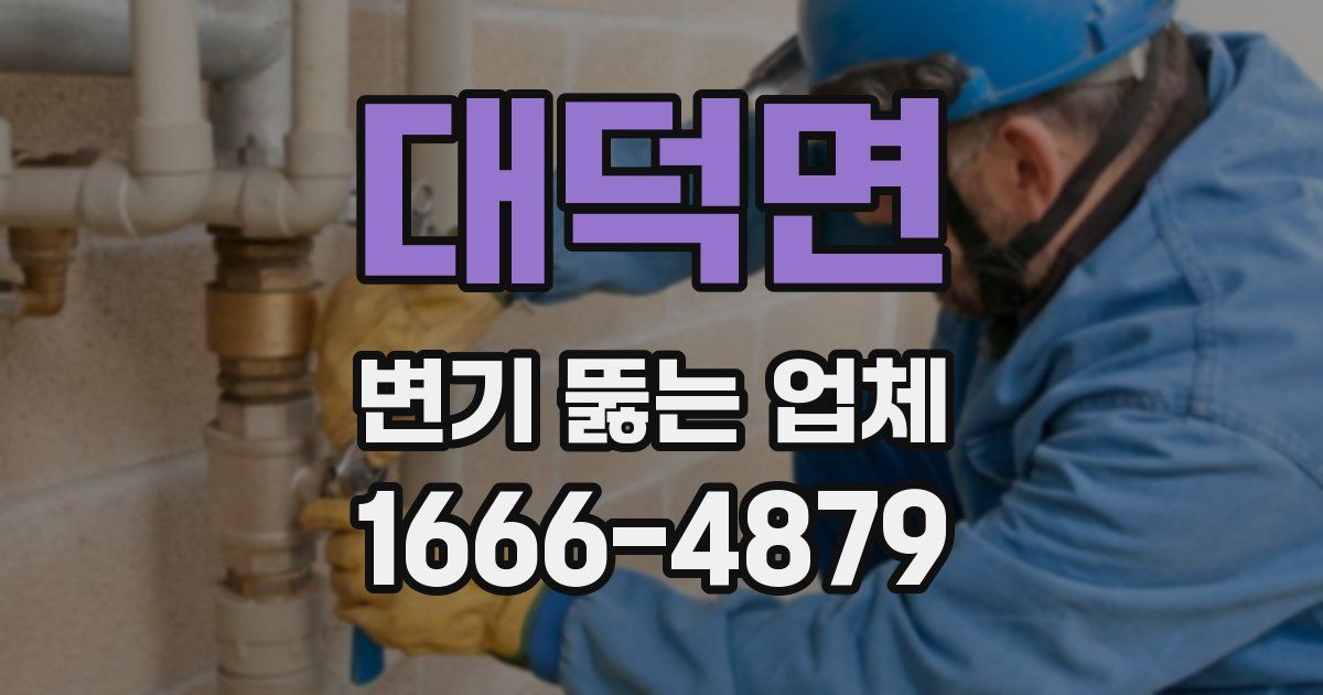 대덕면 변기 뚫는 업체