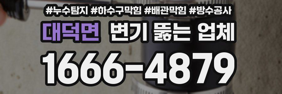 대덕면 변기 뚫는 업체