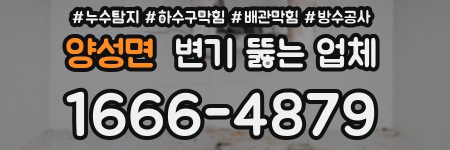 양성면 변기 뚫는 업체
