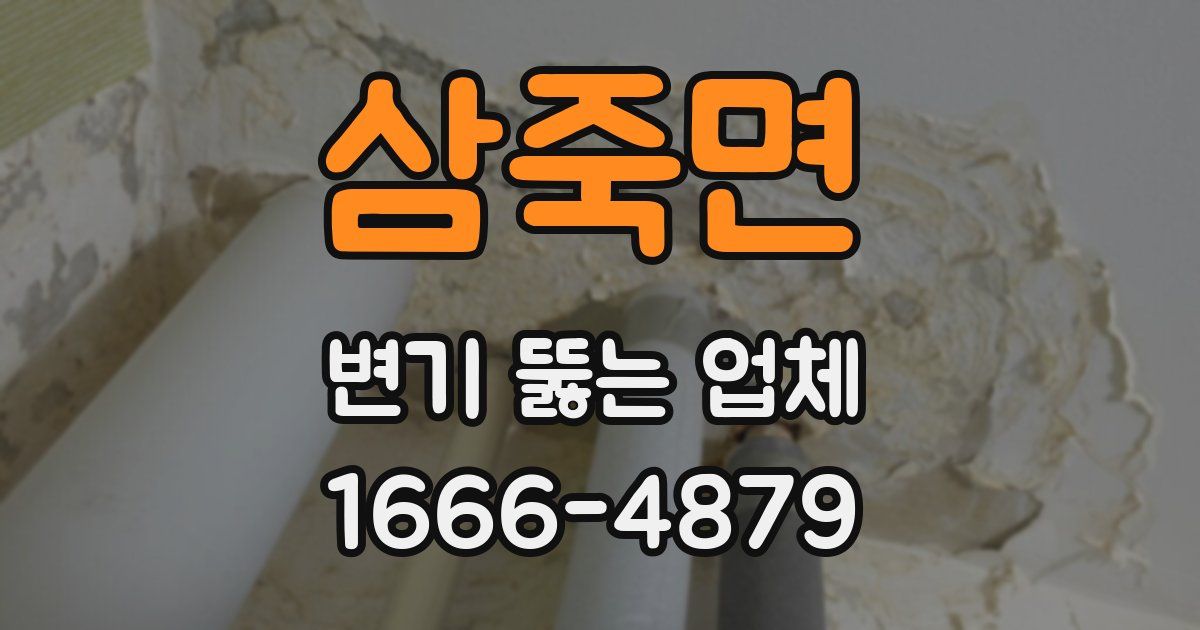 삼죽면 변기 뚫는 업체