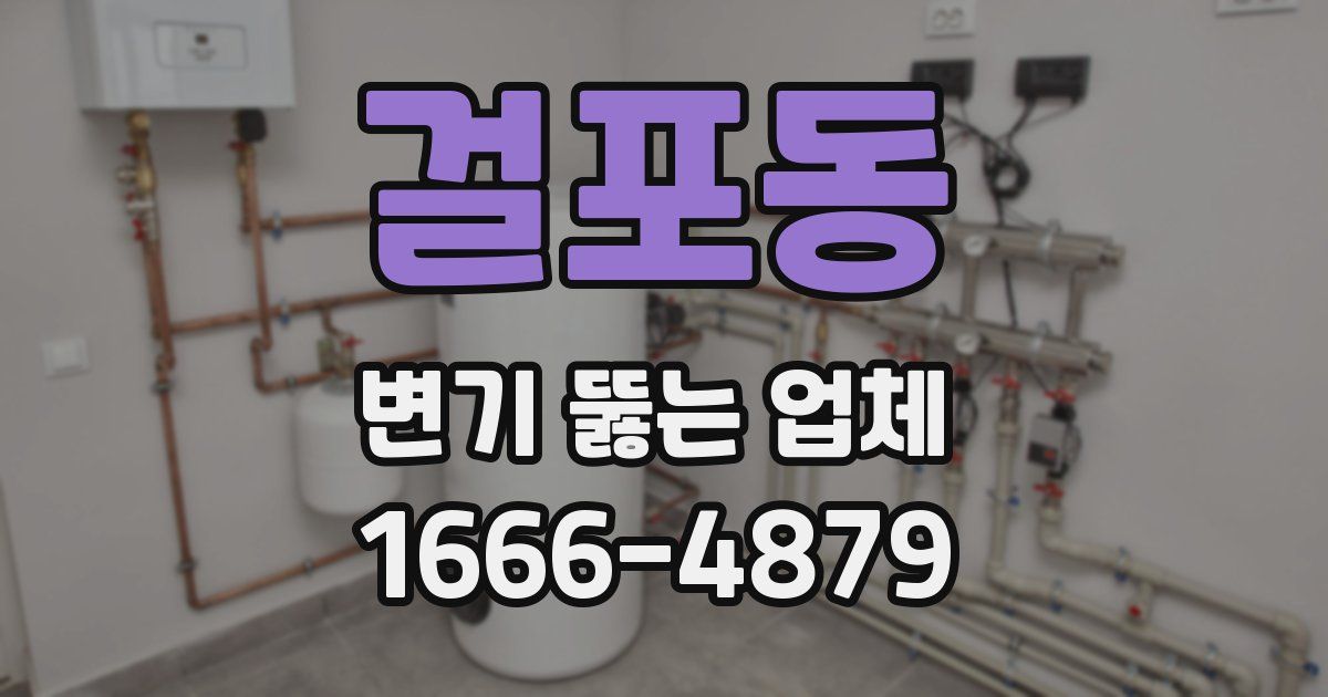 걸포동 변기 뚫는 업체