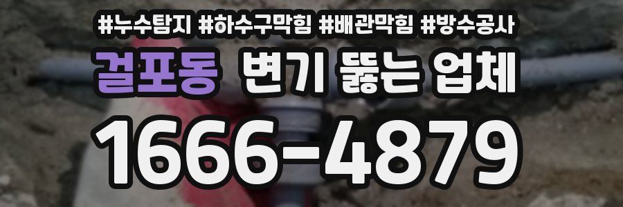 걸포동 변기 뚫는 업체