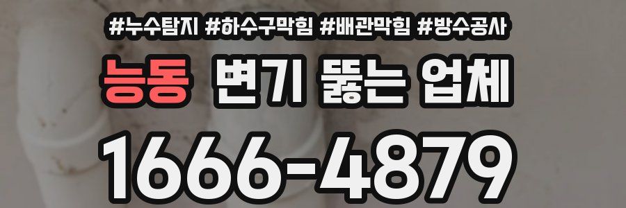 능동 변기 뚫는 업체
