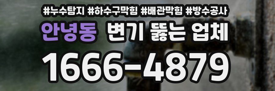안녕동 변기 뚫는 업체