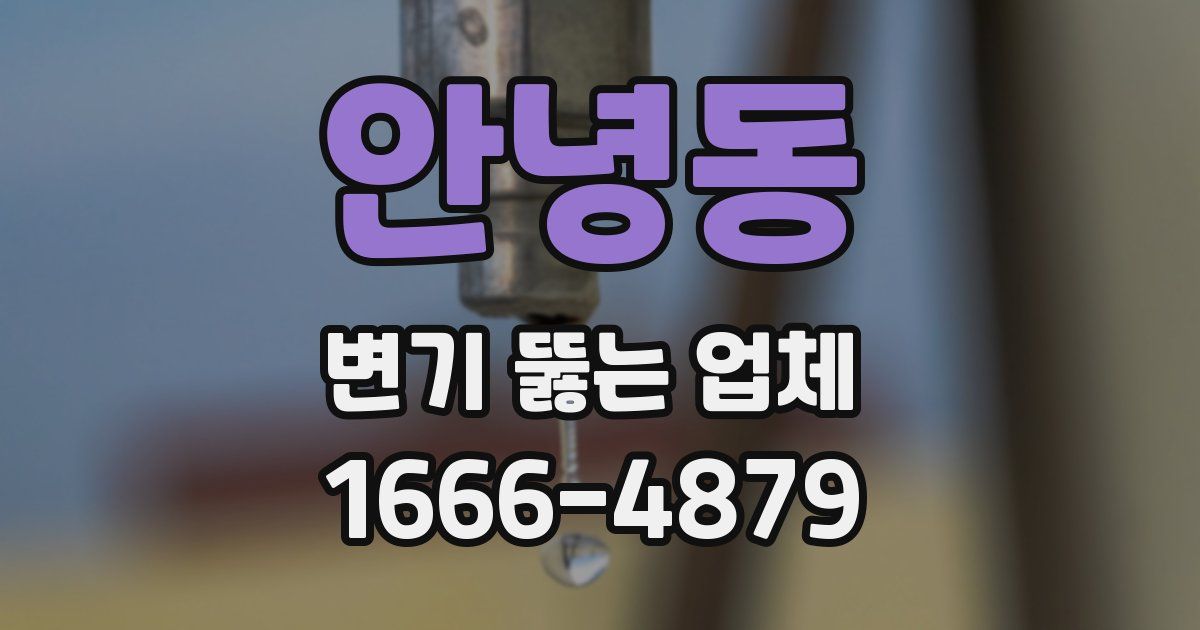 안녕동 변기 뚫는 업체