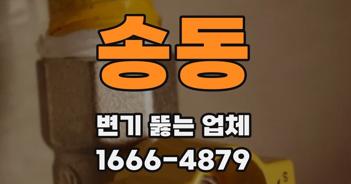 송동 변기 뚫는 업체