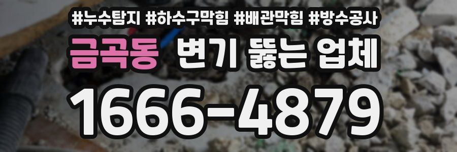 금곡동 변기 뚫는 업체