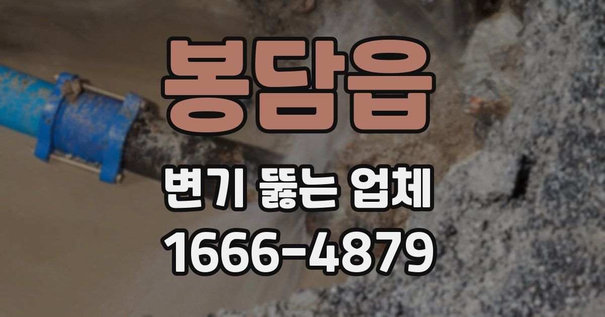 봉담읍 변기 뚫는 업체