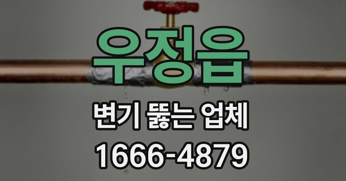 우정읍 변기 뚫는 업체
