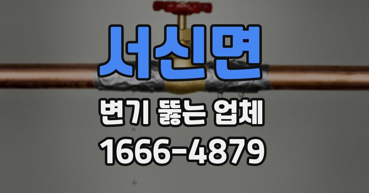 서신면 변기 뚫는 업체