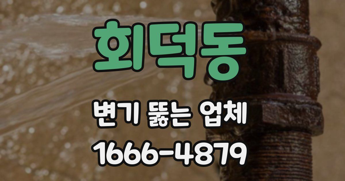 회덕동 변기 뚫는 업체