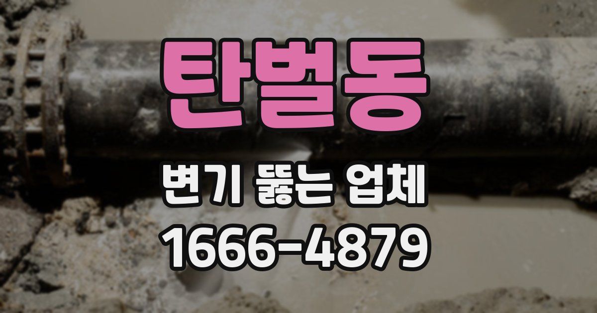 탄벌동 변기 뚫는 업체