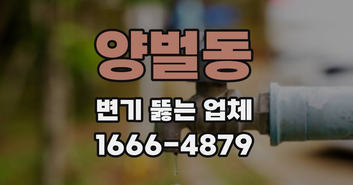 양벌동 변기 뚫는 업체