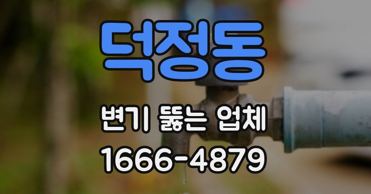 덕정동 변기 뚫는 업체