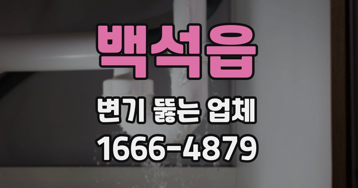 백석읍 변기 뚫는 업체