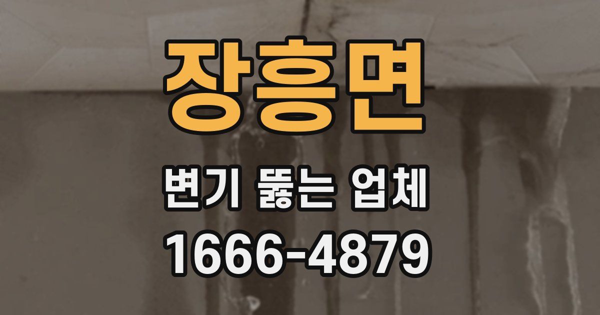 장흥면 변기 뚫는 업체