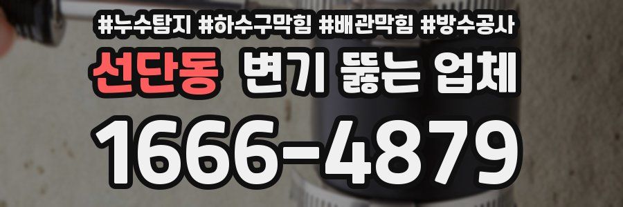 선단동 변기 뚫는 업체