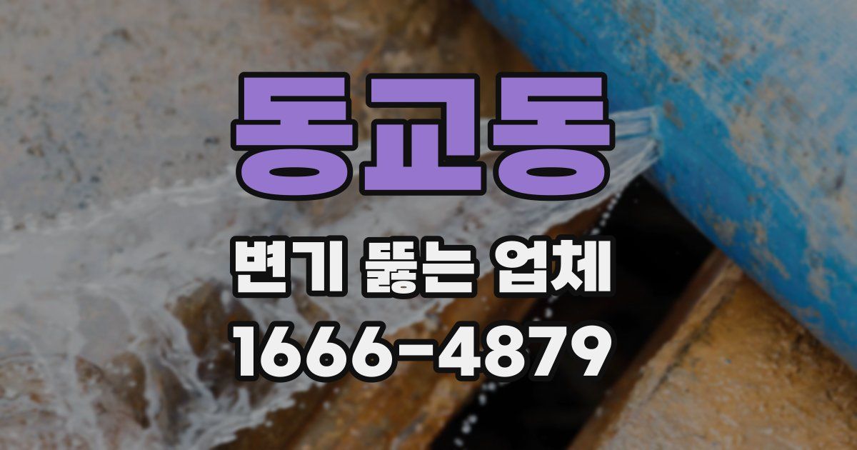 동교동 변기 뚫는 업체