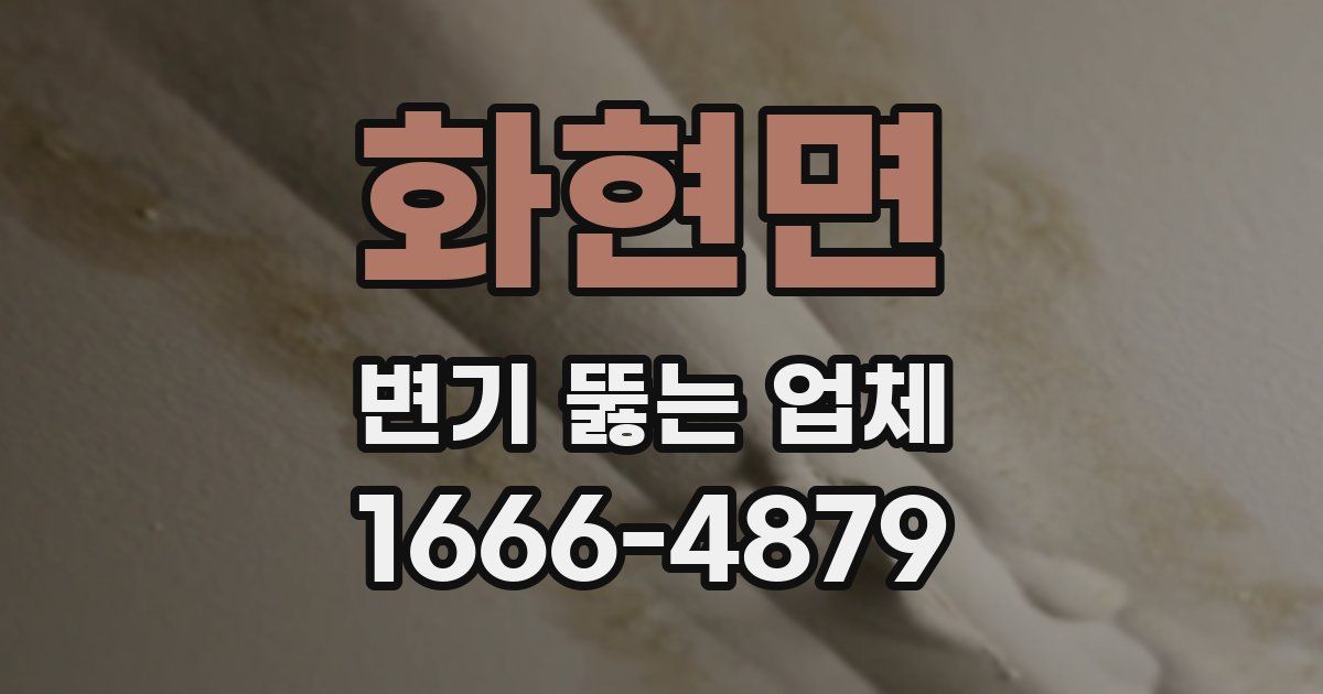 화현면 변기 뚫는 업체