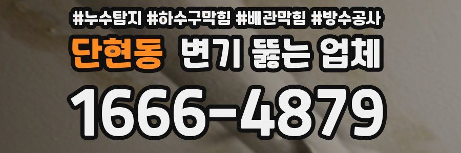단현동 변기 뚫는 업체