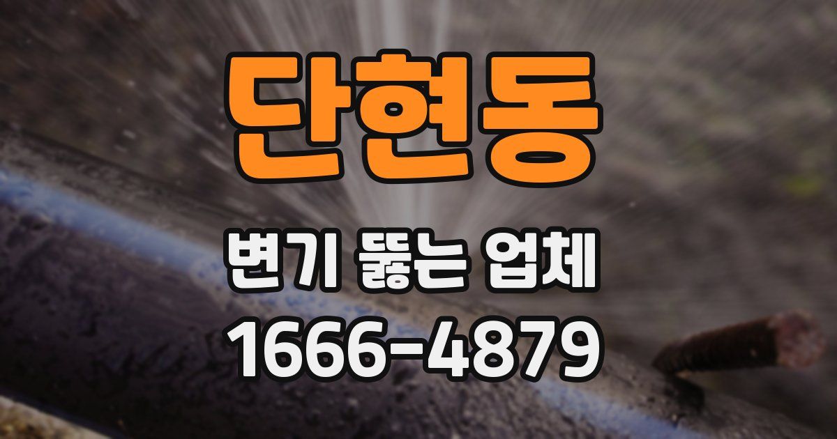 단현동 변기 뚫는 업체