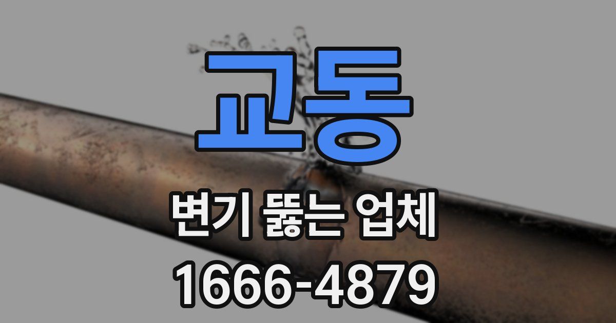 교동 변기 뚫는 업체