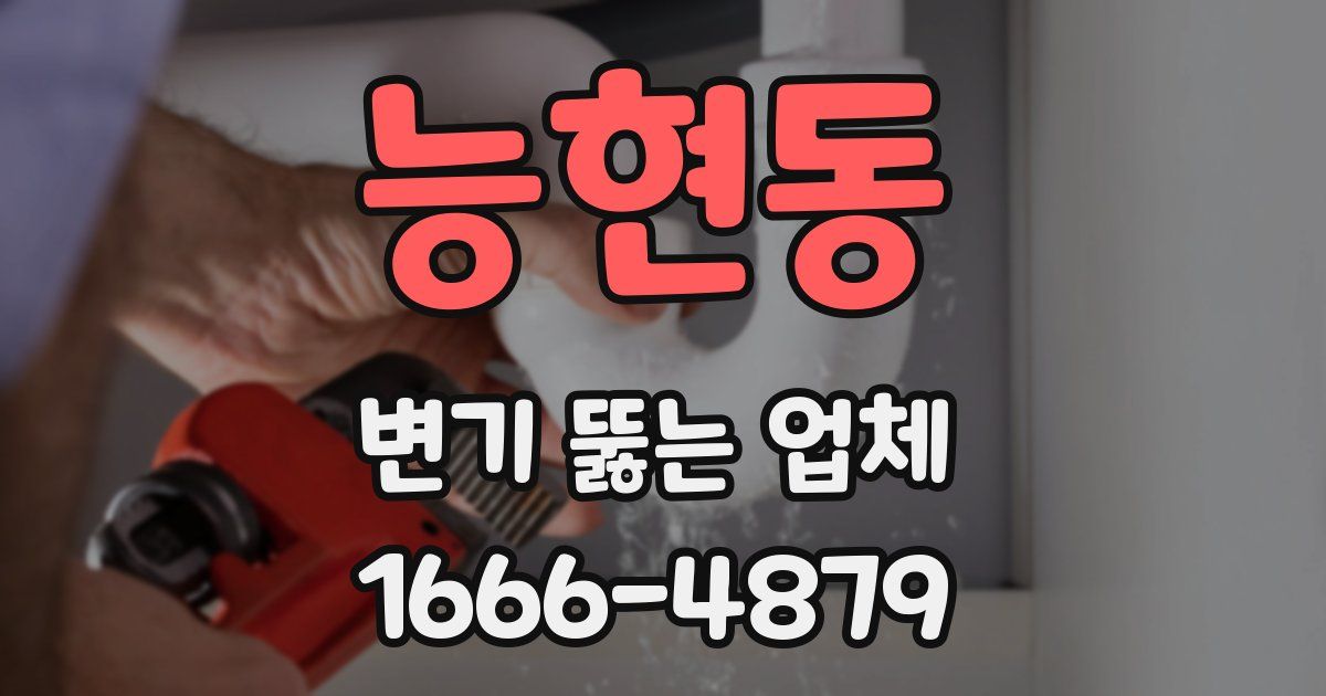능현동 변기 뚫는 업체