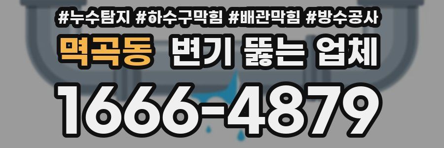 멱곡동 변기 뚫는 업체