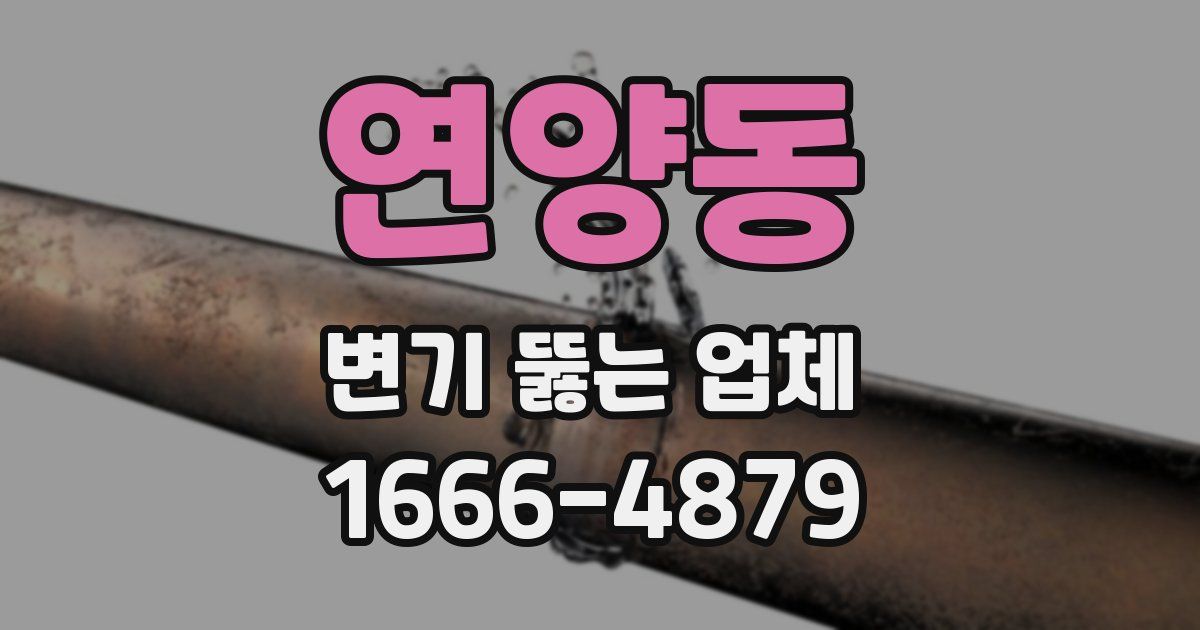 연양동 변기 뚫는 업체