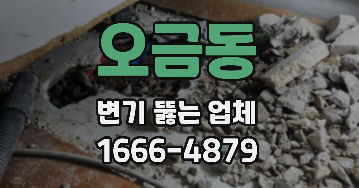 오금동 변기 뚫는 업체