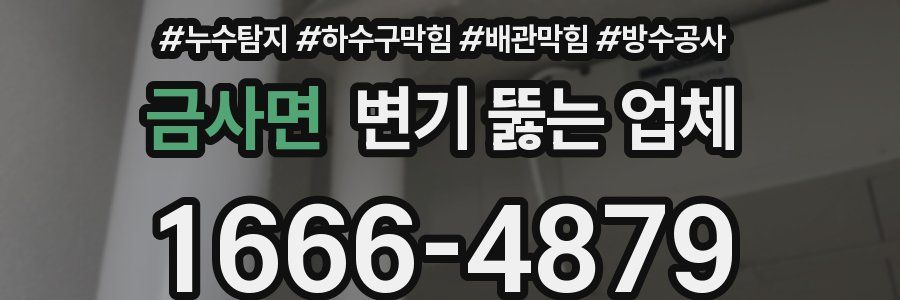 금사면 변기 뚫는 업체