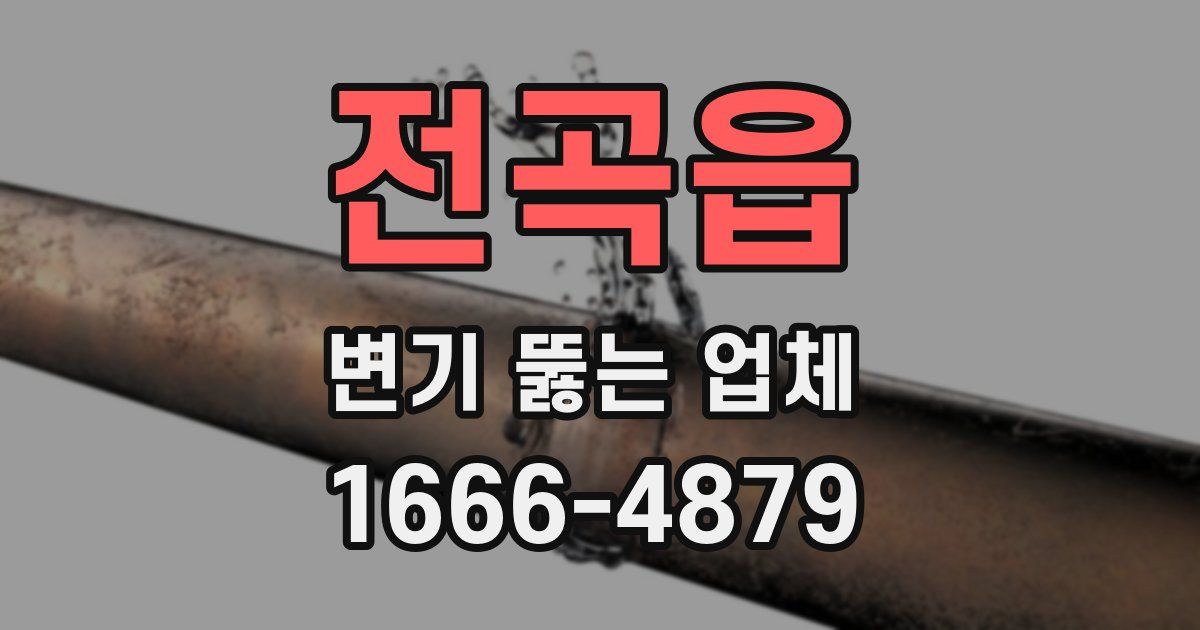 전곡읍 변기 뚫는 업체