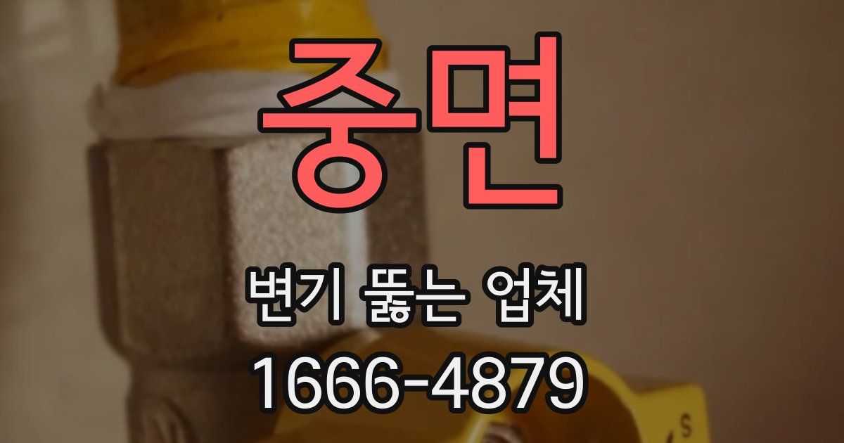 중면 변기 뚫는 업체