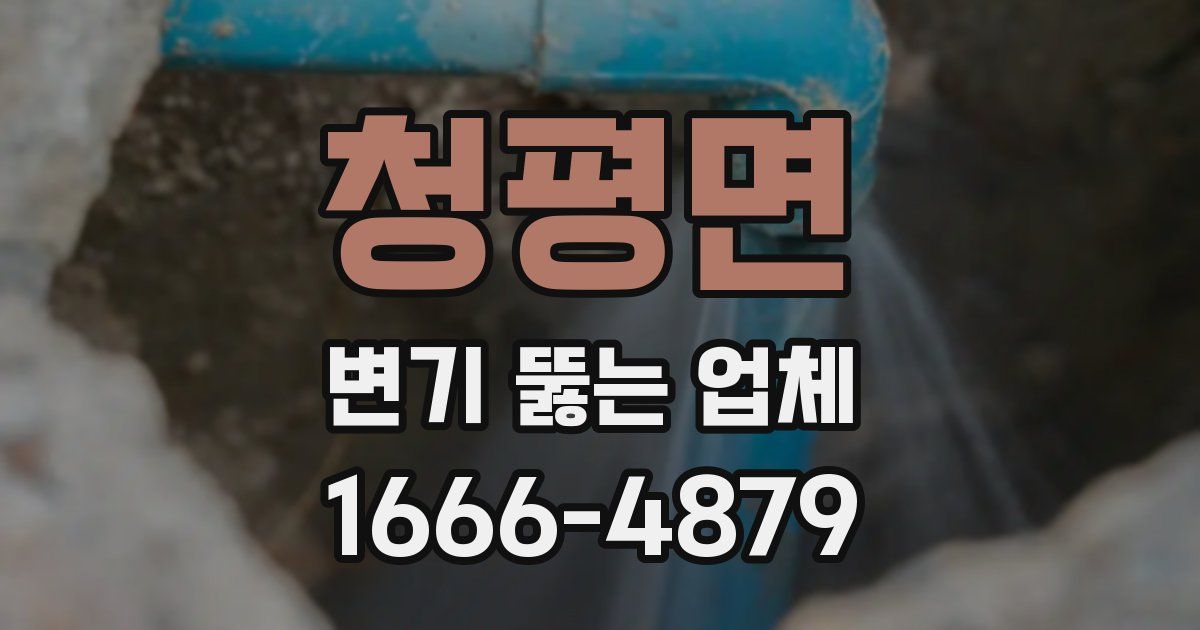 청평면 변기 뚫는 업체