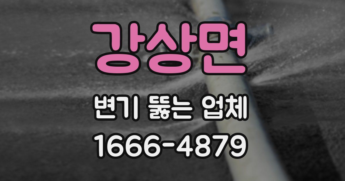 강상면 변기 뚫는 업체