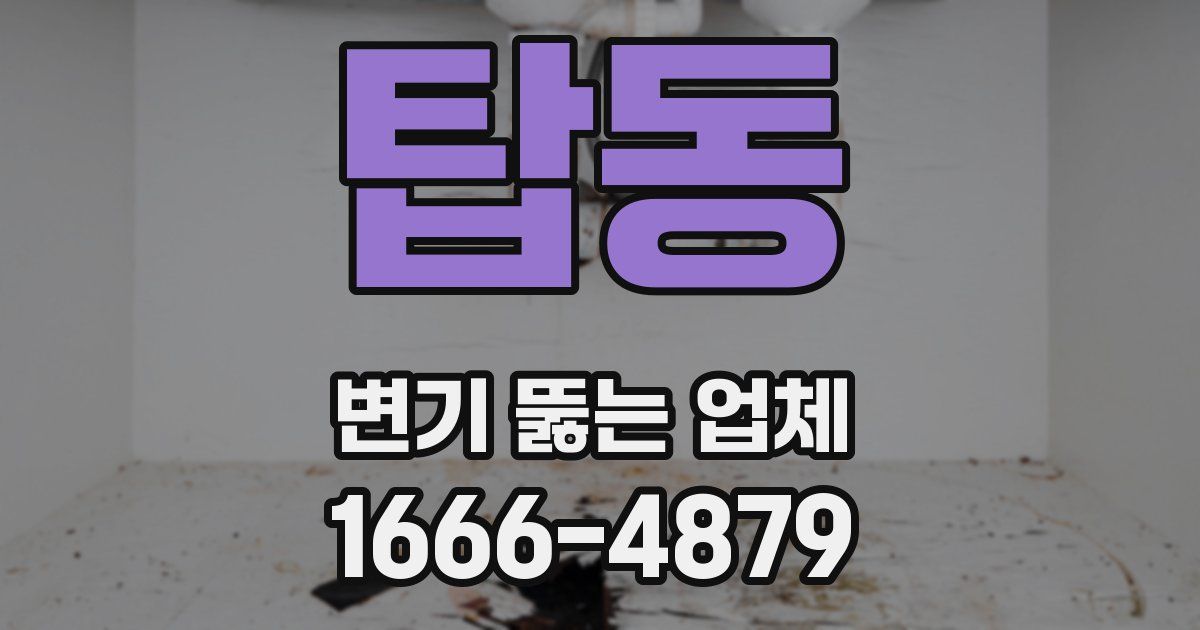 탑동 변기 뚫는 업체